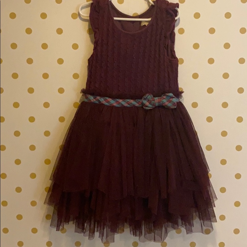 Matilda Jane Tulle Ruffle Sweater Dress
